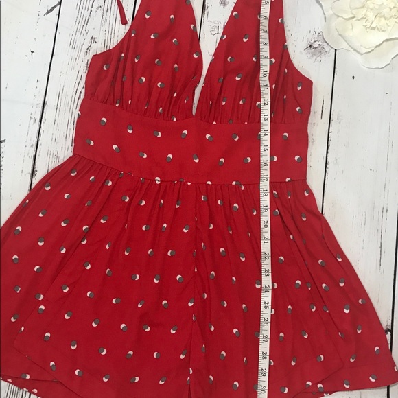 Revolve State of Being Shadowspot playsuit red NWT - Picture 8 of 8